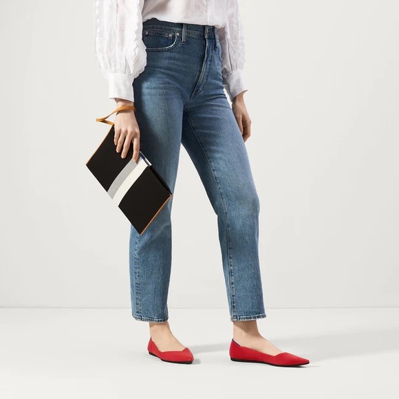 Rothy’s pointed toe shoe in red size 8 - Picture 2 of 13